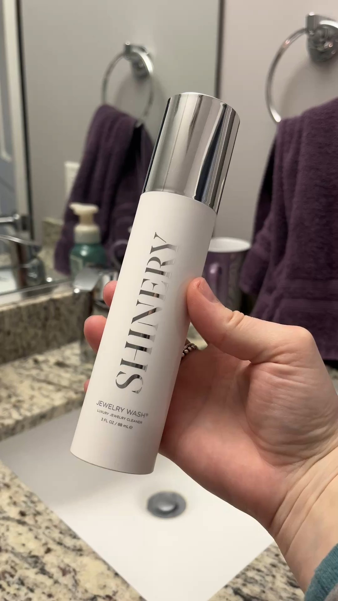 Giving your jewelry a spa day every time you wash your hands? Thought it would be a dram, but I’m OBSESSED now! 🙌🏻 #ad 

🫧 The Shinery Jewelry Wash cleans your gold and silver jewelry while you wash your hands. No scrubbing, no toothbrush, just instant sparkle and soft hands! 🫧

Perfect gift for 2026 brides, bridesmaids, newly engaged girlies, and anyone who never takes off their engagement ring or wedding band. Also such a cute holiday gift idea, stocking stuffer, White Elephant win, or bridal shower gift for any woman that loves her jewelry! 🎁

Think: clean girl aesthetic, jewelry care routine, travel-friendly beauty hack, gentle non-toxic formula, everyday luxury.

To learn more about their other jewelry care products, head to their website!

Linked on my LTK so your jewelry can shine as bright as you do! 😉

#LTKbeauty #LTKholiday #bridalmusthave #jewelrycleaner #shinery #giftideas #2026bride #engagementring #diamondcare #sparklingclean #ad #selfcareaesthetic



#LTKBeauty #LTKWedding #LTKdayinmylife