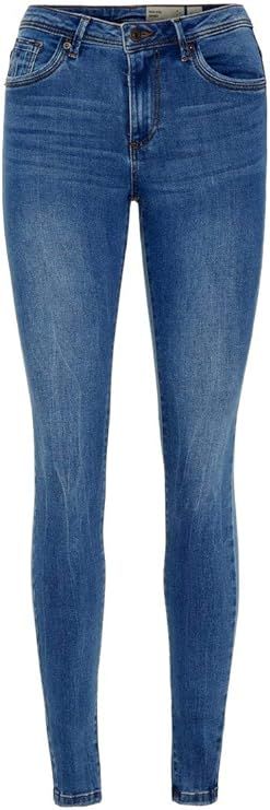 Vero Moda Women's Vmtanya Mr Piping Vi349 Noos Skinny Jeans, Blue (Medium Blue Denim Medium Blue ... | Amazon (UK)