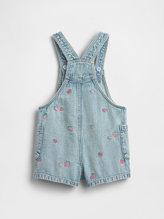 Baby & Toddler Embroidered Denim Shortalls | Gap (US)