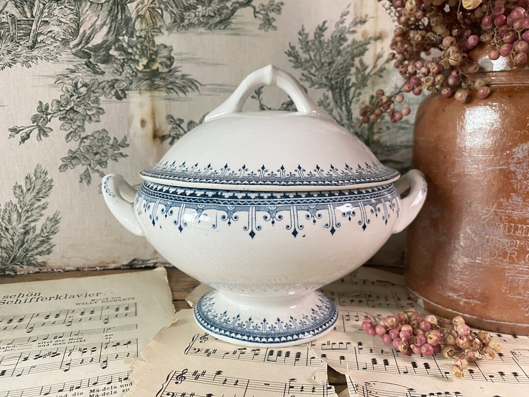 Antique Children Crockery Soup Tureen Petrus Regout Decor Bordure, 1893 1921 - Etsy UK | Etsy (US)