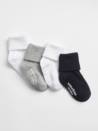 Gap Baby Roll Socks (4-Pack) Multi Size 12-24 M | Gap US