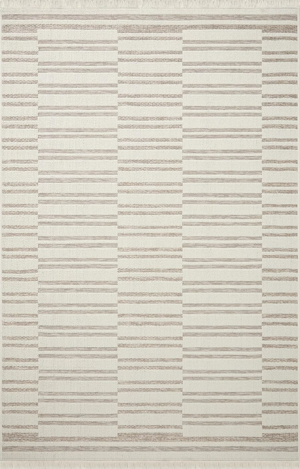 Loloi Amber Lewis Malibu Collection MAB-03 Tan/Ivory 5'-1" x 7'-7" Area Rug | Amazon (US)