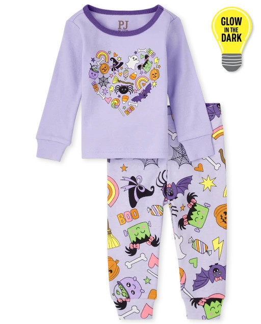 Baby And Toddler Girls Halloween Long Sleeve Candy Snug Fit Cotton Pajamas | The Children's Place... | The Children's Place