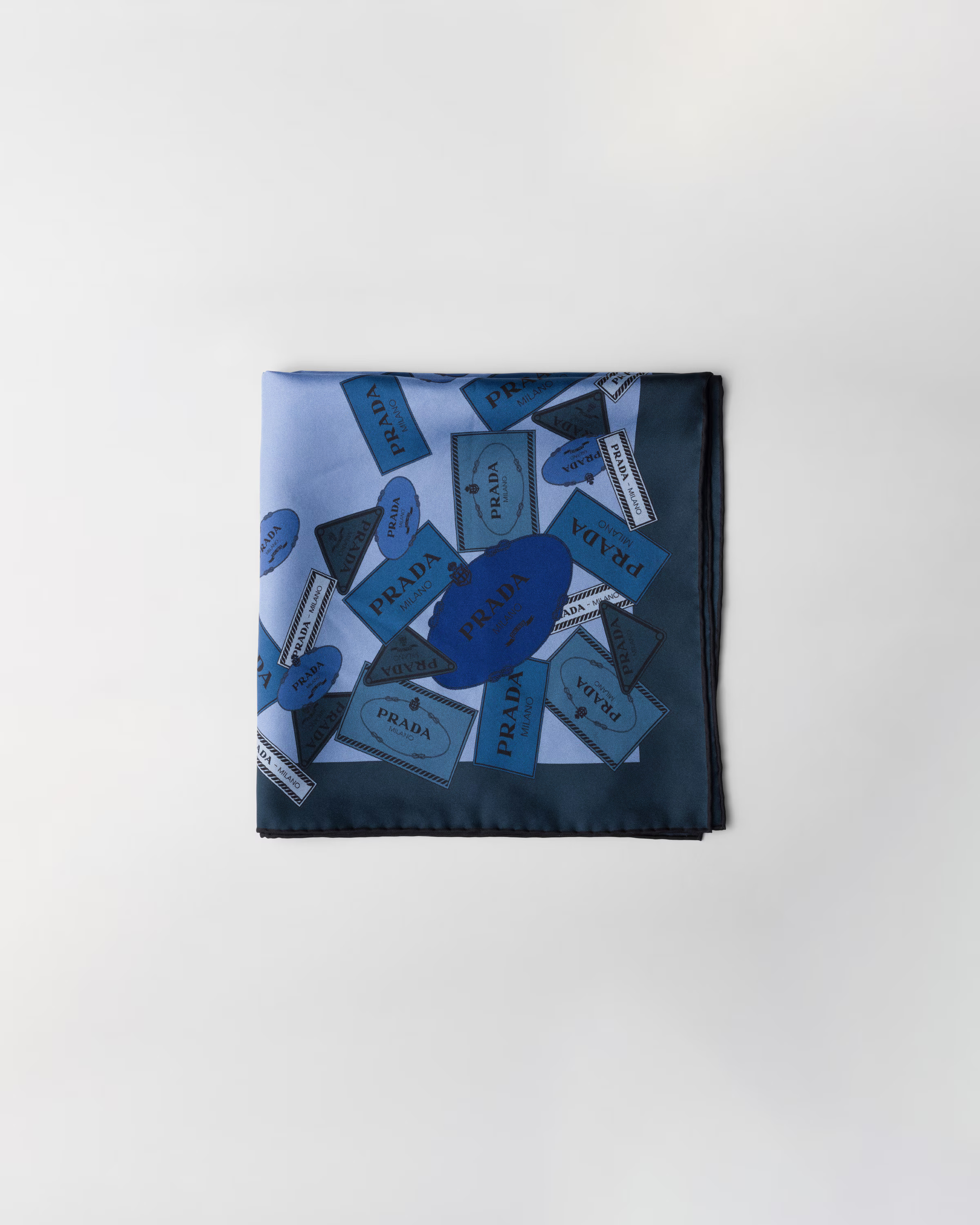 Printed twill scarf 55x55 | Prada US