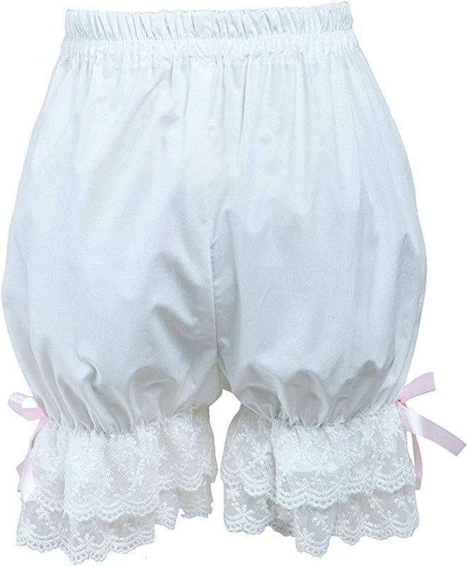 Cemavin Women Cute White Lace Lolita Bloomers | Amazon (US)