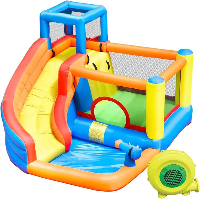 Doctor Dolphin Inflatable Water Slide Bounce House, Inflatable Bounce House for Big Kids, Water S... | Amazon (US)
