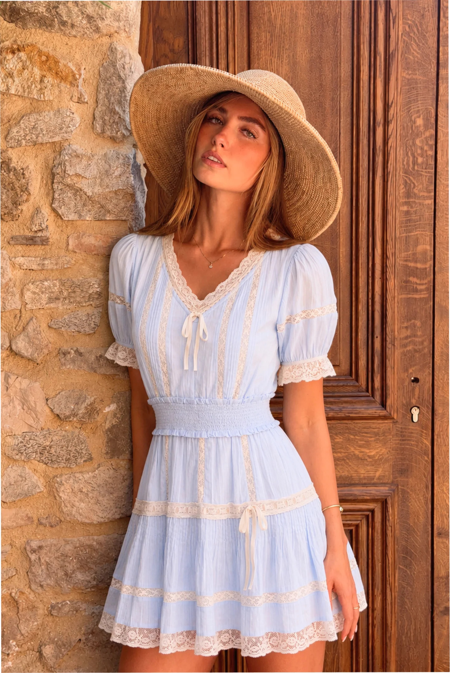Devella Cotton Victorian Mini Dress | LoveShackFancy