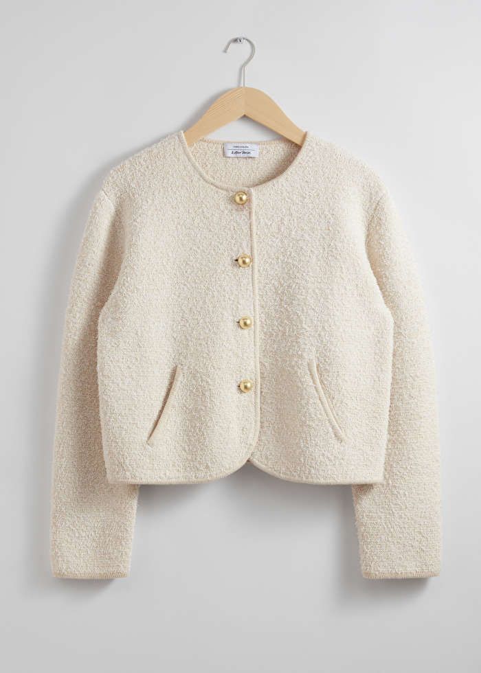 Textured Glitter Cardigan - White - & Other Stories GB | & Other Stories (EU + UK)