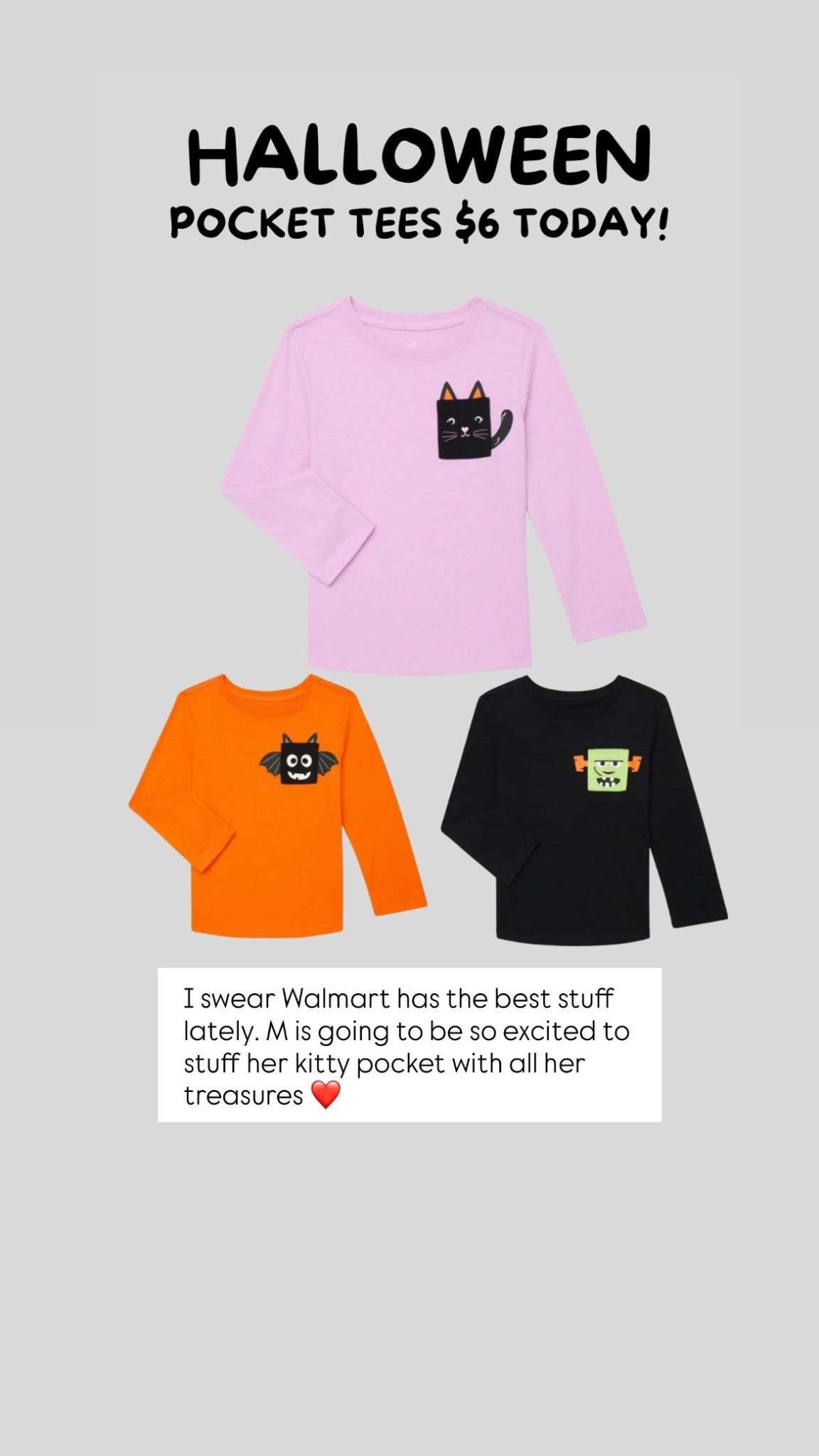 The cutest pocket tees for Halloween! My toddler loved hers!

#LTKKids #LTKFamily #LTKSeasonal