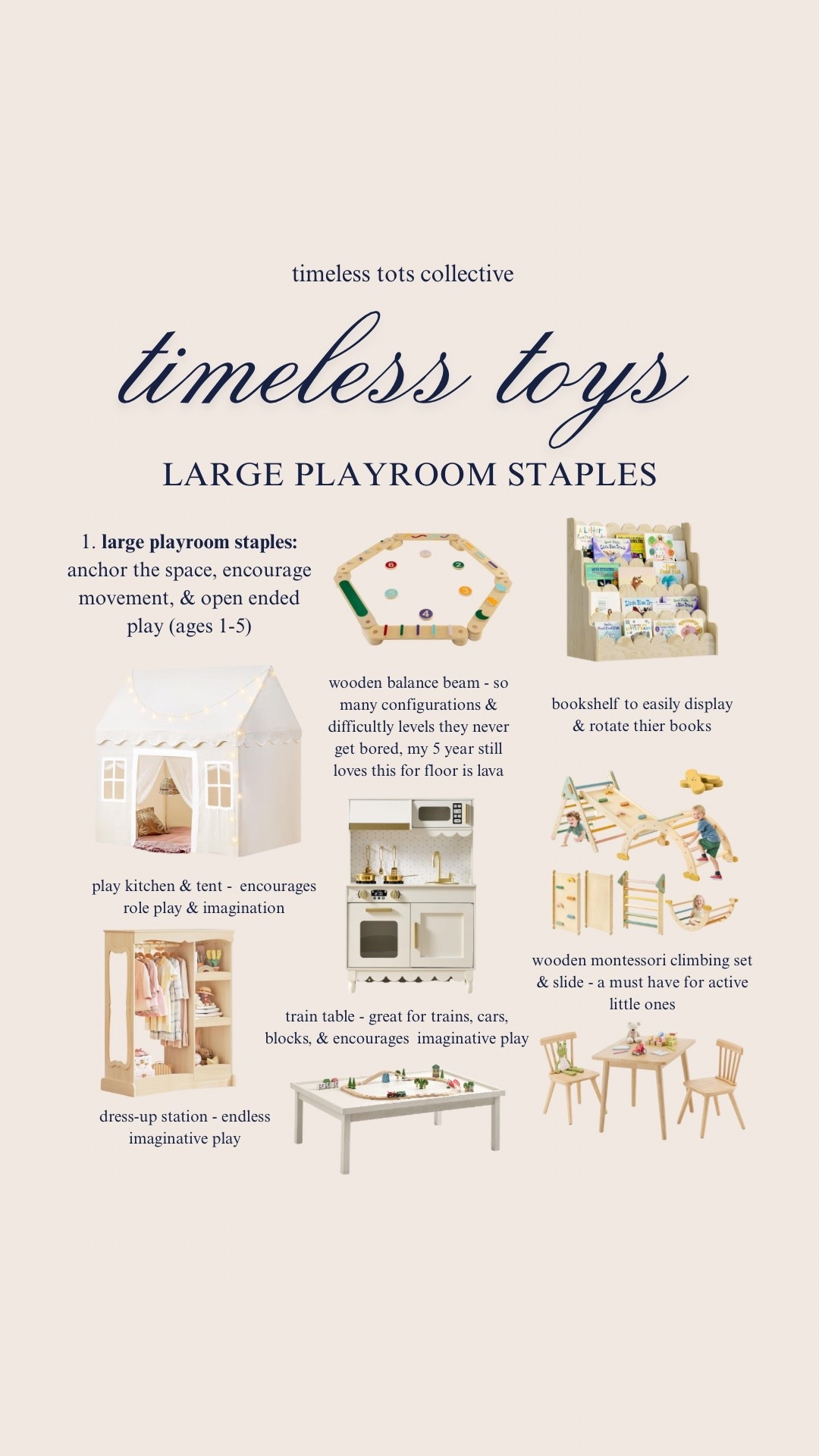 timeless playroom staples for creating a calming + creative space! 