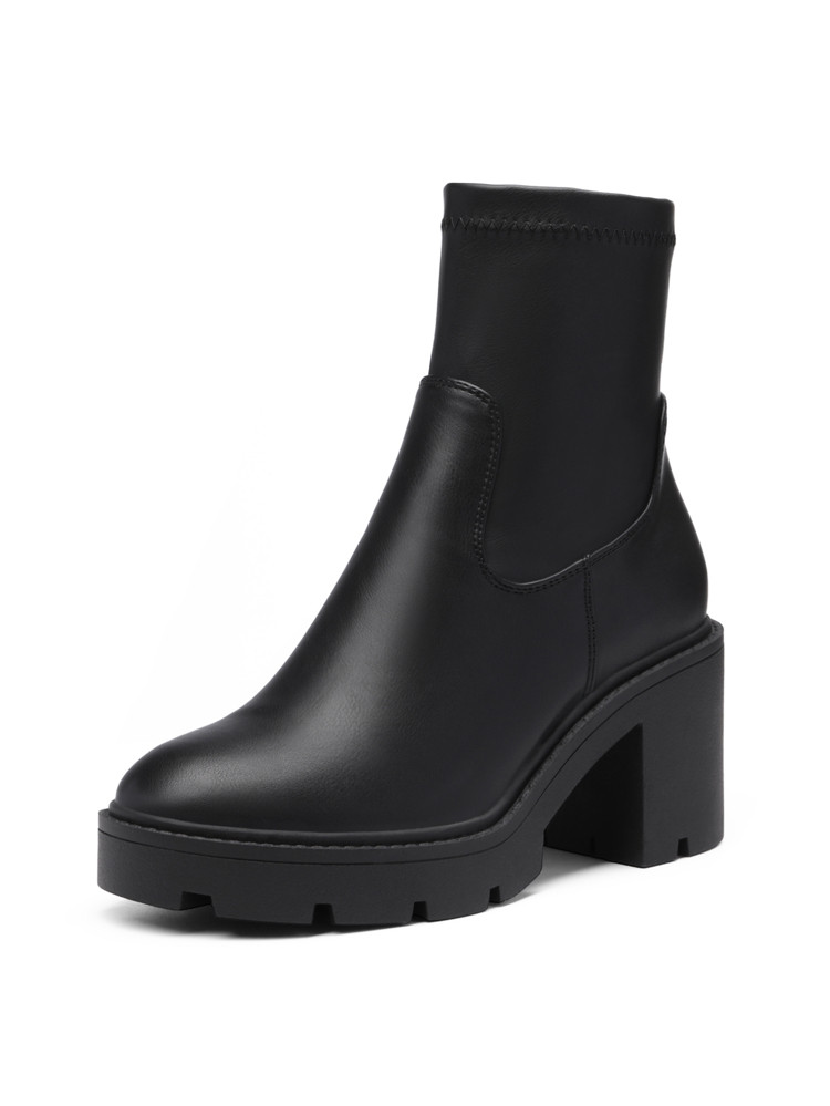 topshoesUS DREAM PAIRS Women's Sdab2212w Chelsea Platform Boots Elastic Chunky Heel Lug Sole Ankl... | SHEIN