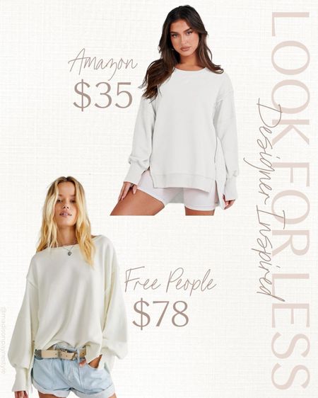 DESIGNER LOOK FOR LESS ✨ get the Free People sweatshirt for $78 or the Amazon look for less for $35! More linked below

Free People, Free People Sweatshirt, Free People look for less, Look for less, Designer look for less, Madison Payne

#LTKfindsunder100 #LTKstyletip #LTKSeasonal