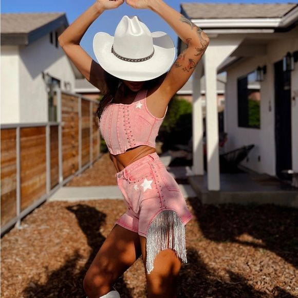 Western Texas Cowgirl Festival Denim Set | Poshmark