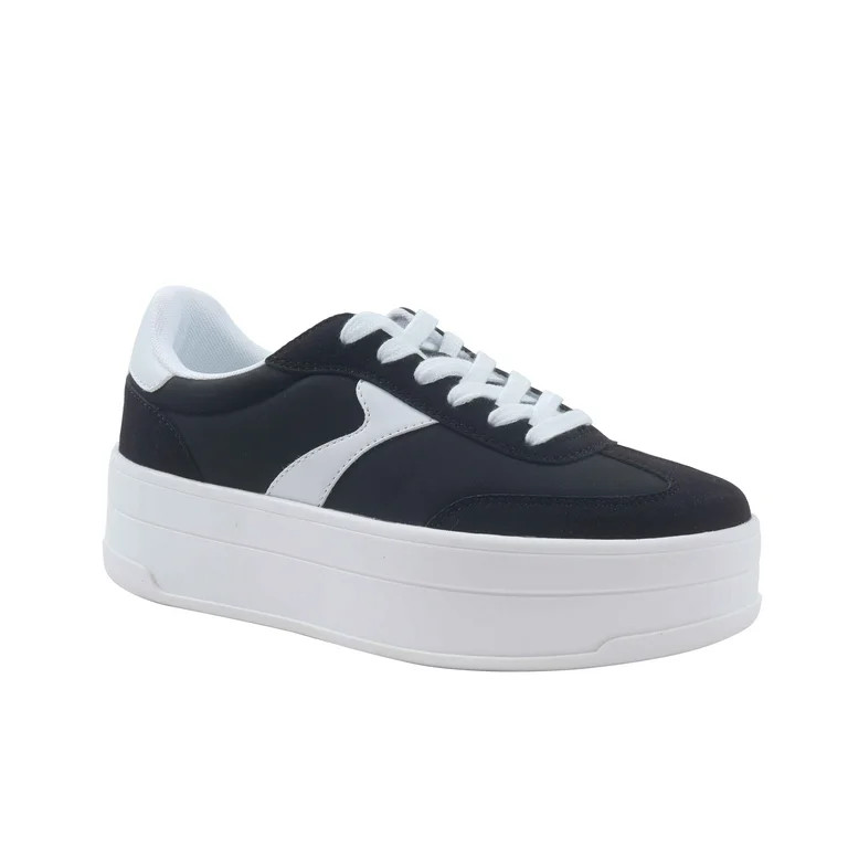 No Boundaries Platform Sporty Sneakers, Women's | Walmart (US)