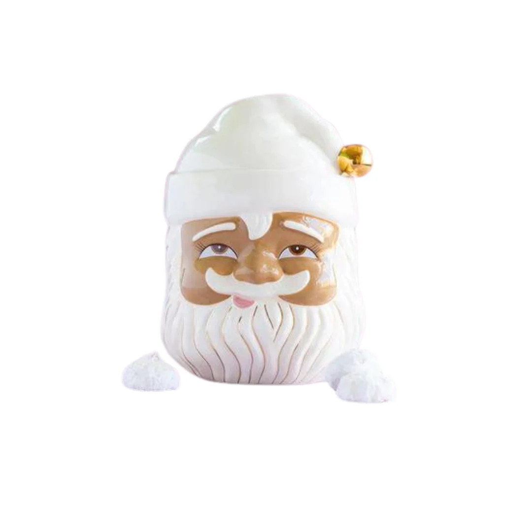 Papa Noel Brown Cookie Jar | Pink Antlers