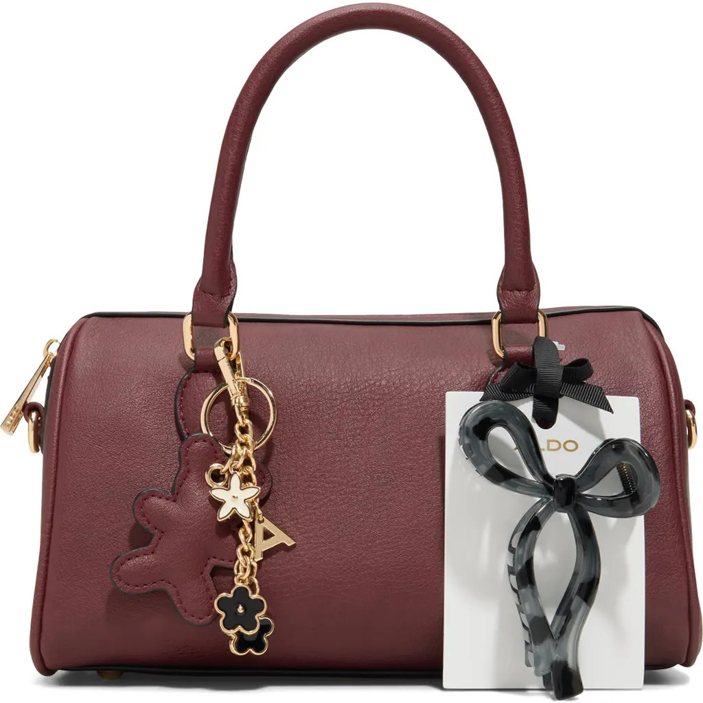 ALDO Knowsley Faux Leather Top Handle Bag in Bordo at Nordstrom | Nordstrom