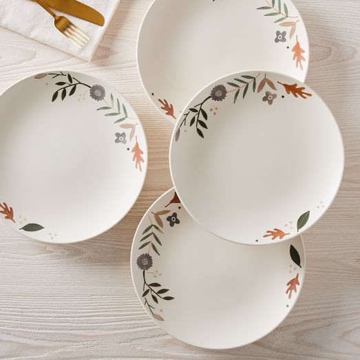Partridge & Pear Tree Dinner Plate (Set of 4) | West Elm (US)