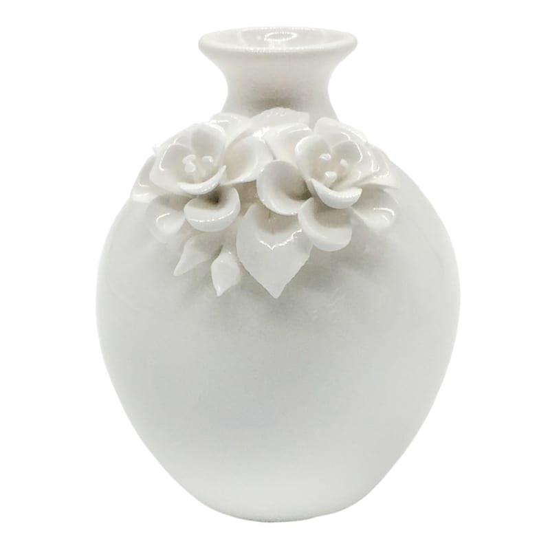Providence Floral Porcelain Vase, 4" | At Home