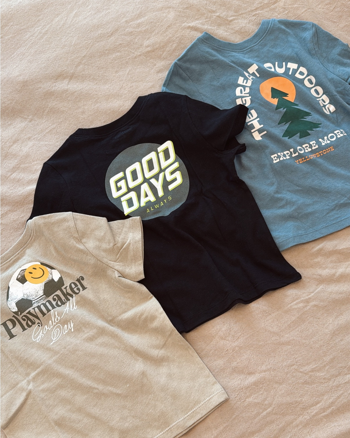 Old Navy has the BEST graphic T-shirts for toddler boys right now! Grabbed these 3 on sale for just $6 each! ⚽️👽🌲

#LTKSaleAlert #LTKBaby #LTKKids