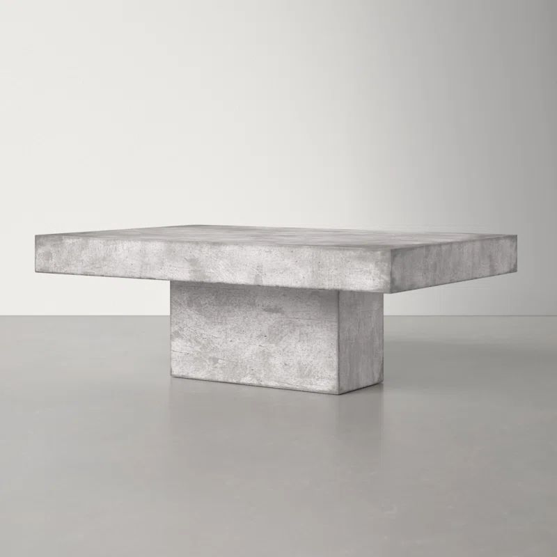 Kigali Concrete Pedestal Coffee Table | Wayfair Professional