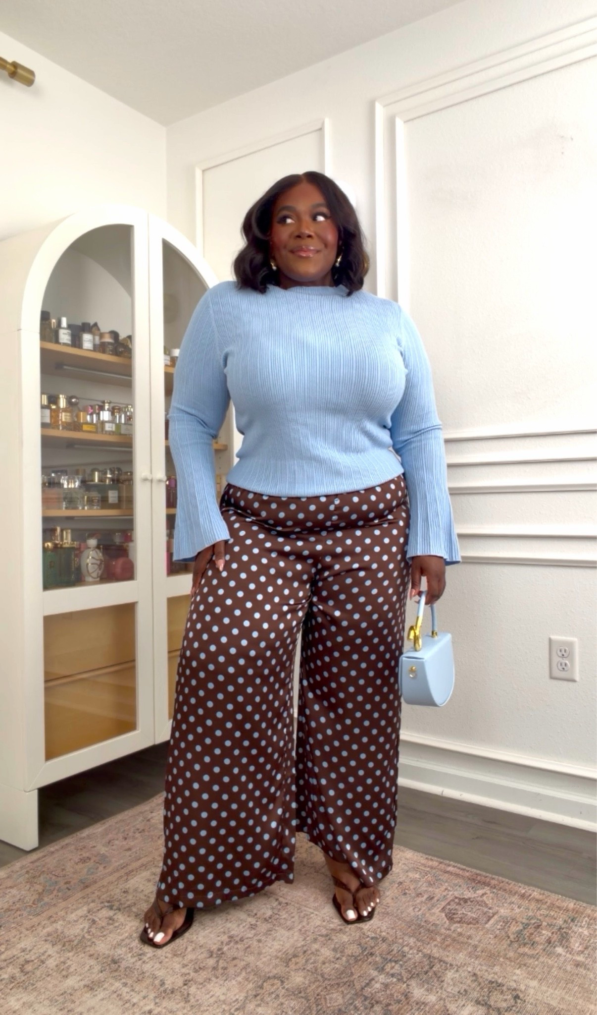 Polka dots are trending for fall- love this Cute look for the office 

Top XXL
Pants 3X

#LTKPlusSize #LTKWorkwear