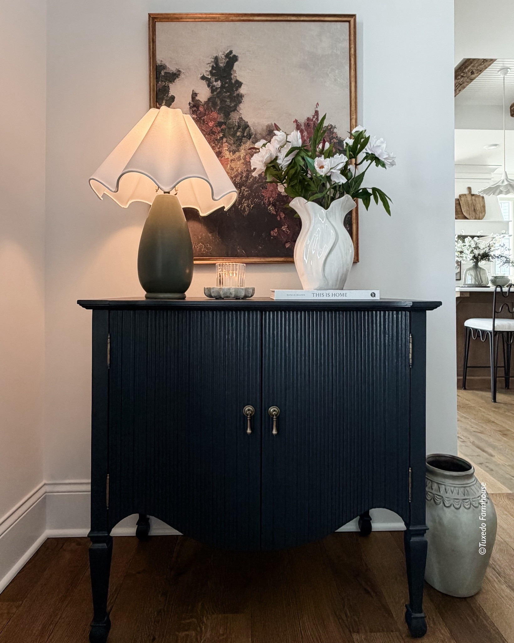 My favorite cabinet is on sale. It’s an investment piece so I found a dupe for $189 that is also beautiful in a rich brown. I styled it with a few new spring pieces that I found on Target.com—this gorgeous artwork, the prettiest lamp, vase, florals and a cute marble dish  

#LTKSeasonal #LTKHome #LTKSaleAlert