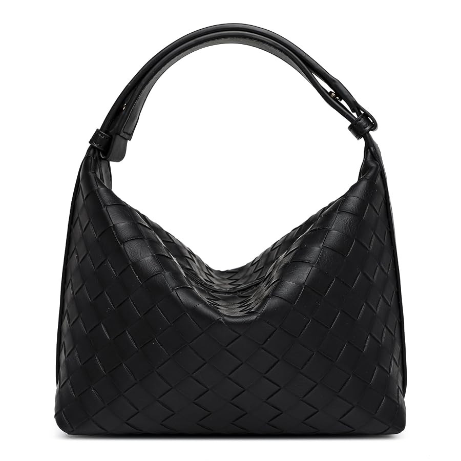 Woven Bags Vegan Leather Shoulder Bag Trendy Woven Handbag Handmade Purses for Women | Amazon (CA)
