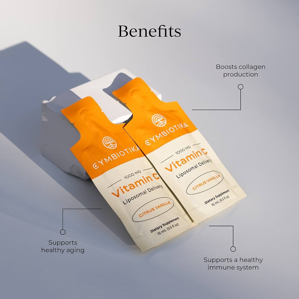 CYMBIOTIKA Liposomal Vitamin C 1000mg for Immunity & Collagen | Amazon (US)
