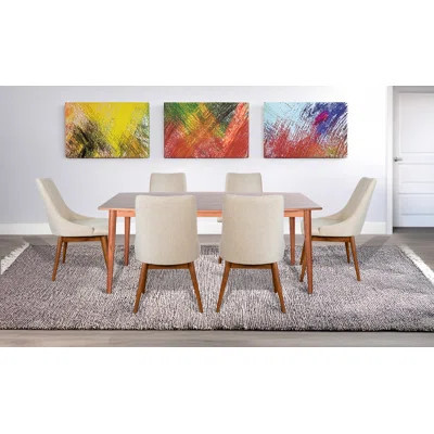 Sunny Designs Mid-Century Wood Dining Set | Wayfair North America