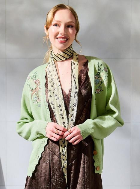 Disney Bambi Floral Characters Embroidered Women's Cardigan - BoxLunch Exclusive | BoxLunch | BoxLunch