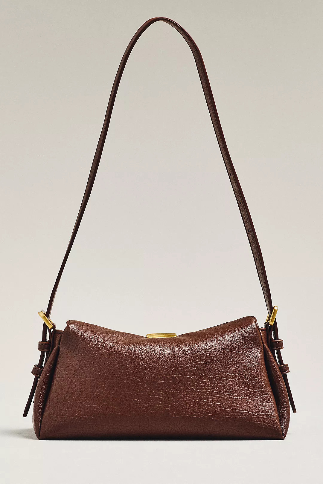 Slouchy Faux Leather Shoulder Bag | Anthropologie (US)