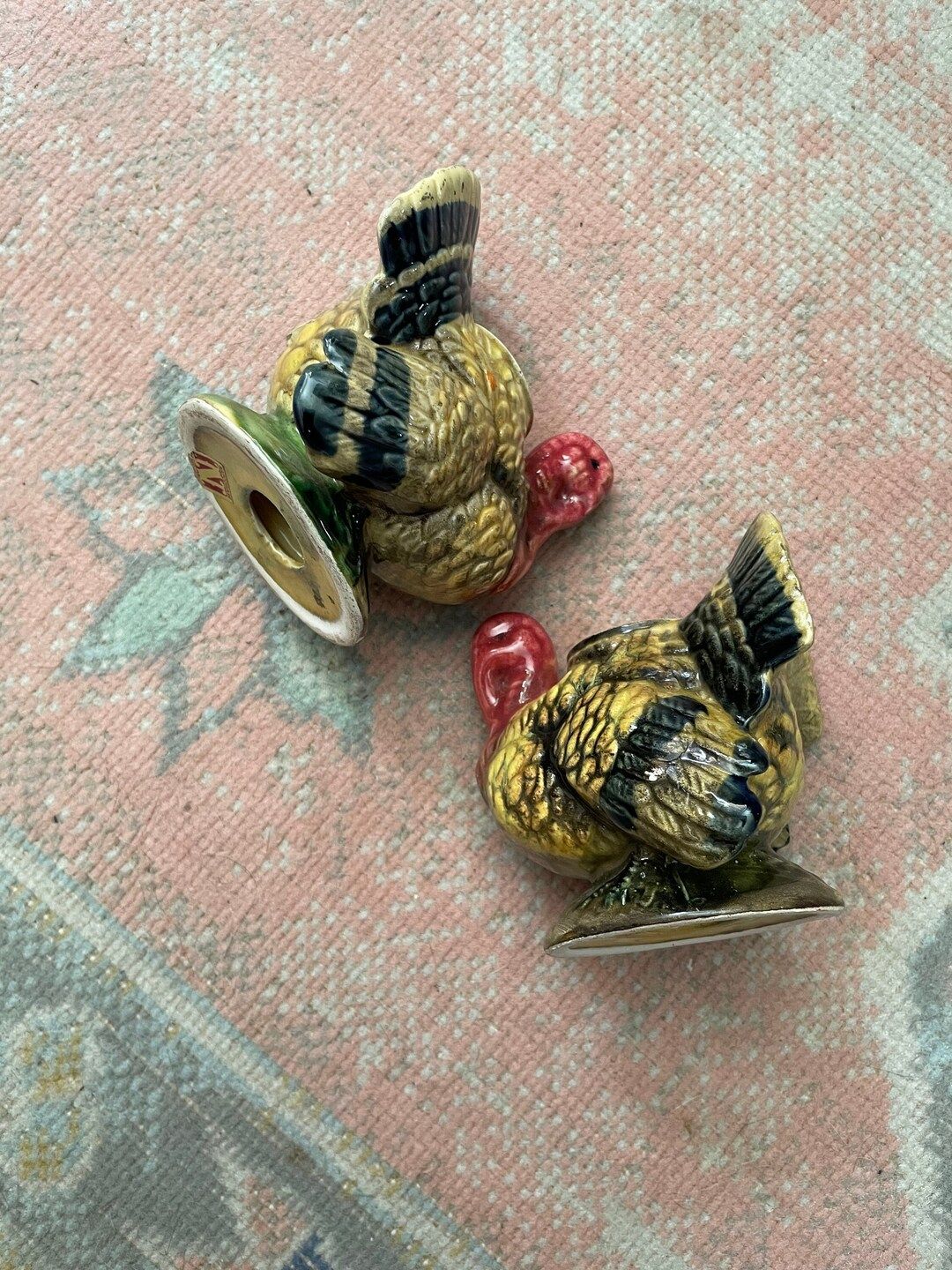 Vintage Ceramic Turkey Candlestick Holders by Napco - Etsy | Etsy (US)