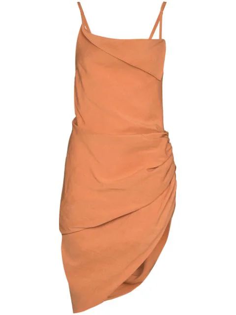 ruched side asymmetrical dress | Farfetch (US)