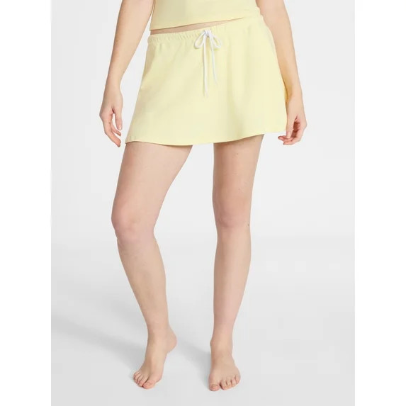 No Boundaries Cozy Sleep Skort, Women's XS-XXL | Walmart (US)