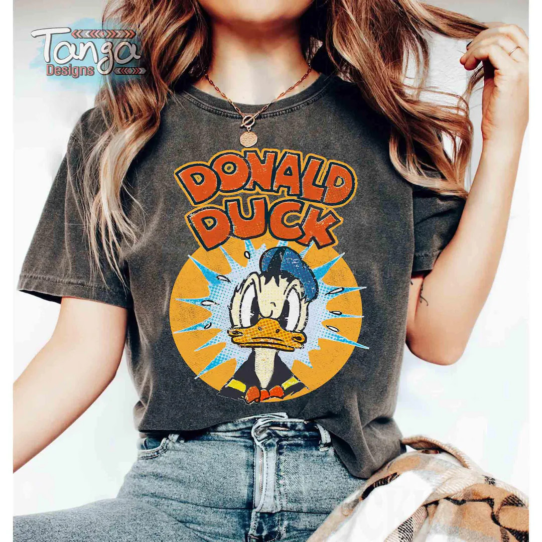 Retro Donald Duck Quack Shirt, Funny Donald T-shirt, Disney Family Trip Tee, Disneyland Vacation ... | Etsy (US)