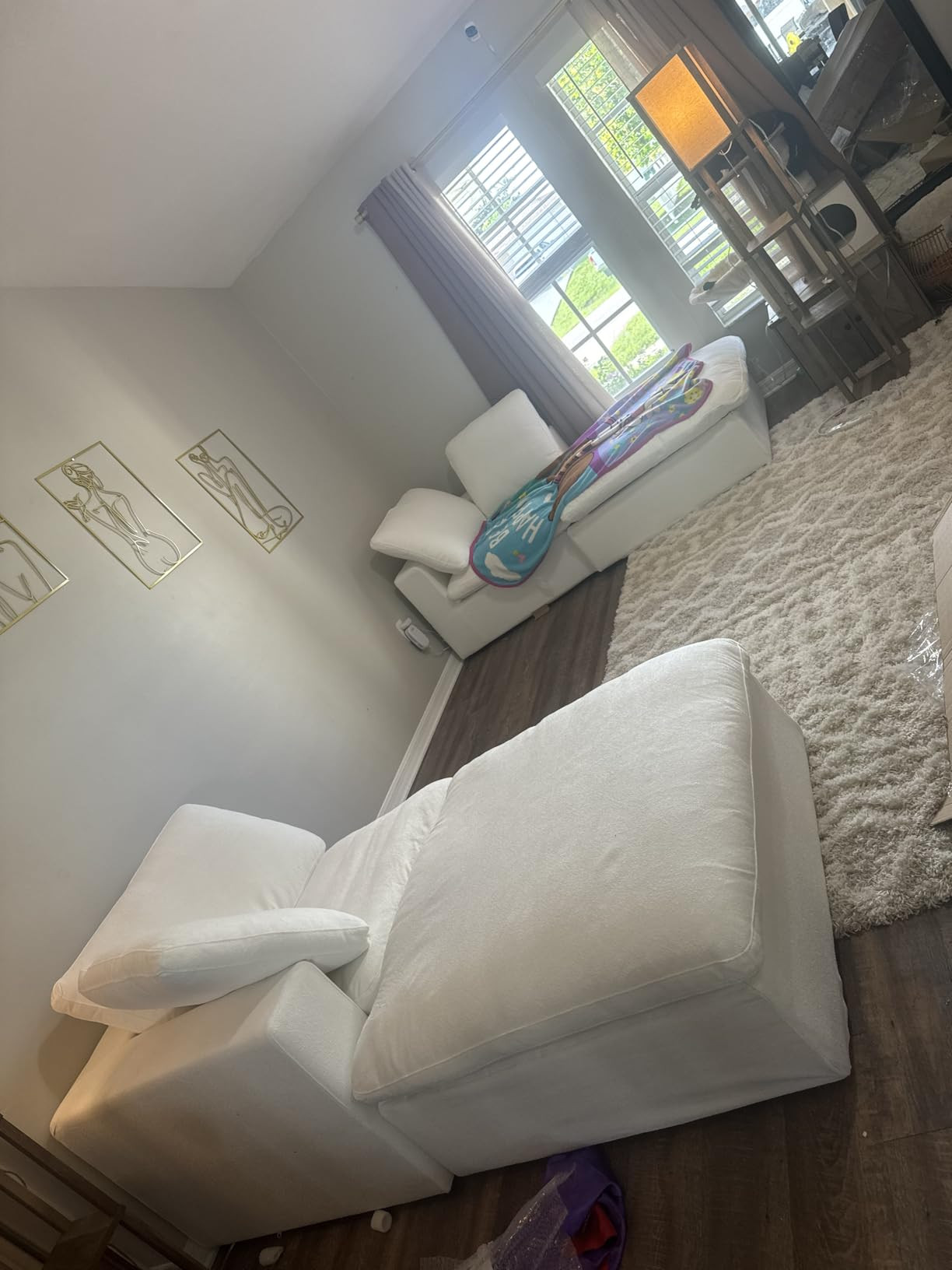 JACH L Shape Cloud Couches for Living Room, Modern Modular Convertible Sofa, Comfy Couch, Thick C... | Amazon (US)