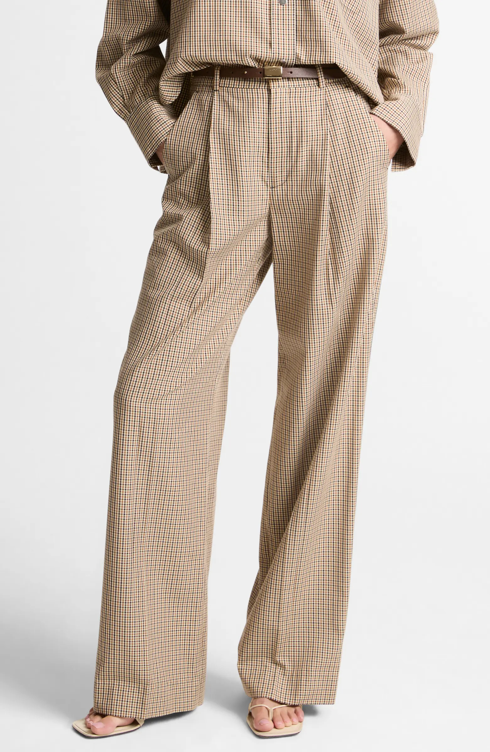 Camille Mid Rise Wide Leg Trousers | Nordstrom