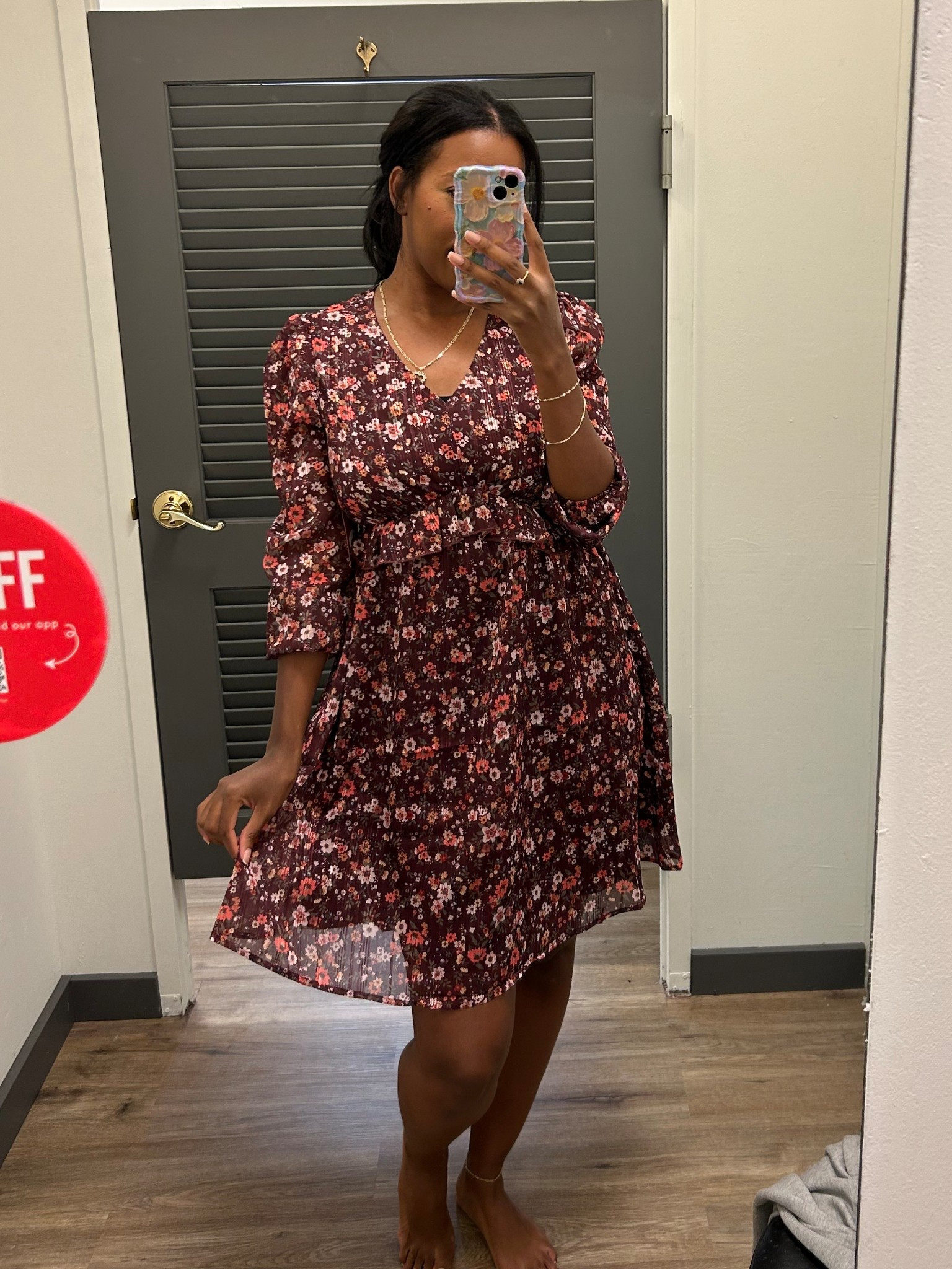 Floral print dress😍 fall outfit 

#LTKWorkwear #LTKFindsUnder50 #LTKStyleTip