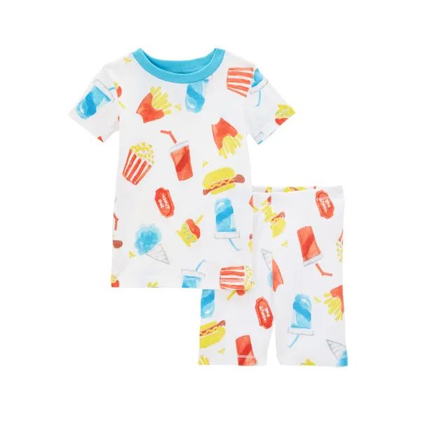 Boardwalk Treats Organic Cotton Snug Fit Pajamas - 2-Piece 12M | Burts Bees Baby