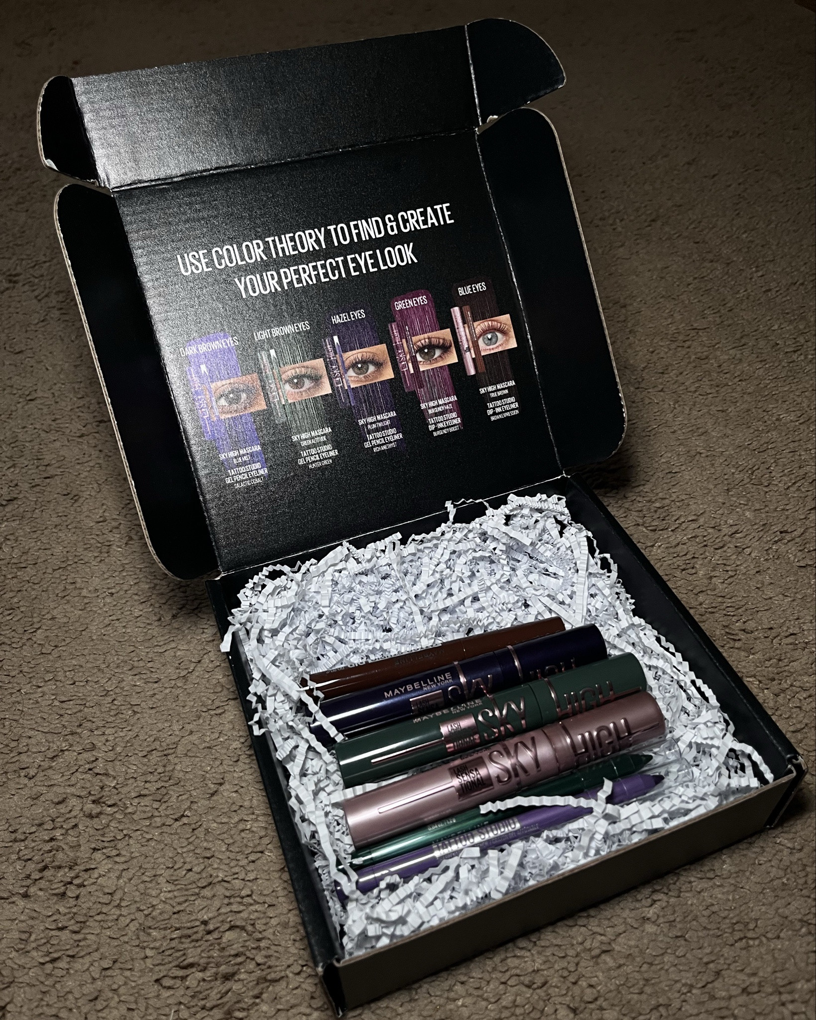 Unboxing the prettiest drop from @maybelline and @creatordeck 🤍✨
their new colored Sky High Mascaras + gel pencil eyeliners are truly a full eye transformation in a box. i love how each shade is matched to your eye color using color theory — it makes creating the perfect look so seamless, fun, and super customizable.

from bold greens to rich purples to everyday blacks, the pigments are insane. the gel pencils glide like butter, and the Sky High formula still gives that iconic lift… but with a color twist I’m obsessed with 😍🌈

thank you @Maybelline and Creator Deck for this gorgeous PR — can’t wait to play with every shade 🫶✨

@Maybelline 

#GiftedByMaybelline #SkyHighColorTheory


#LTKgrwm #LTKBeauty #LTKselfcare