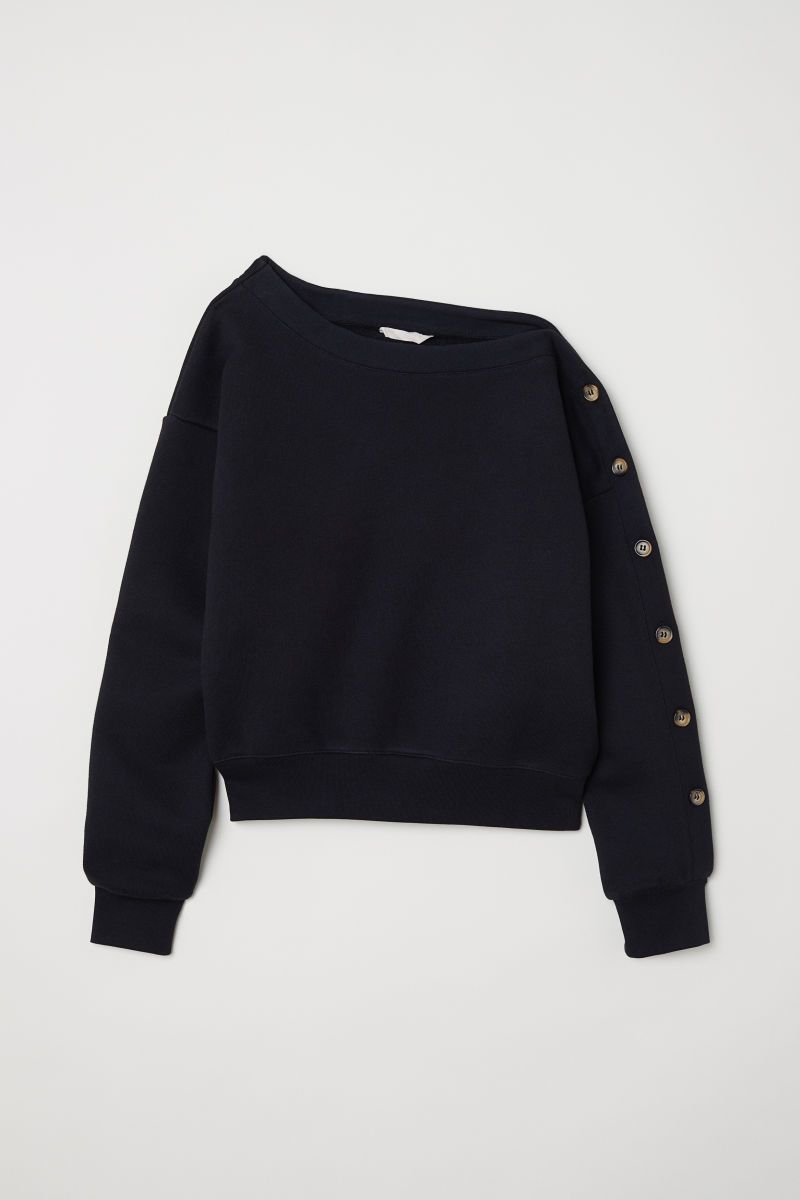 H&M One-shoulder Sweatshirt $49.99 | H&M (US)
