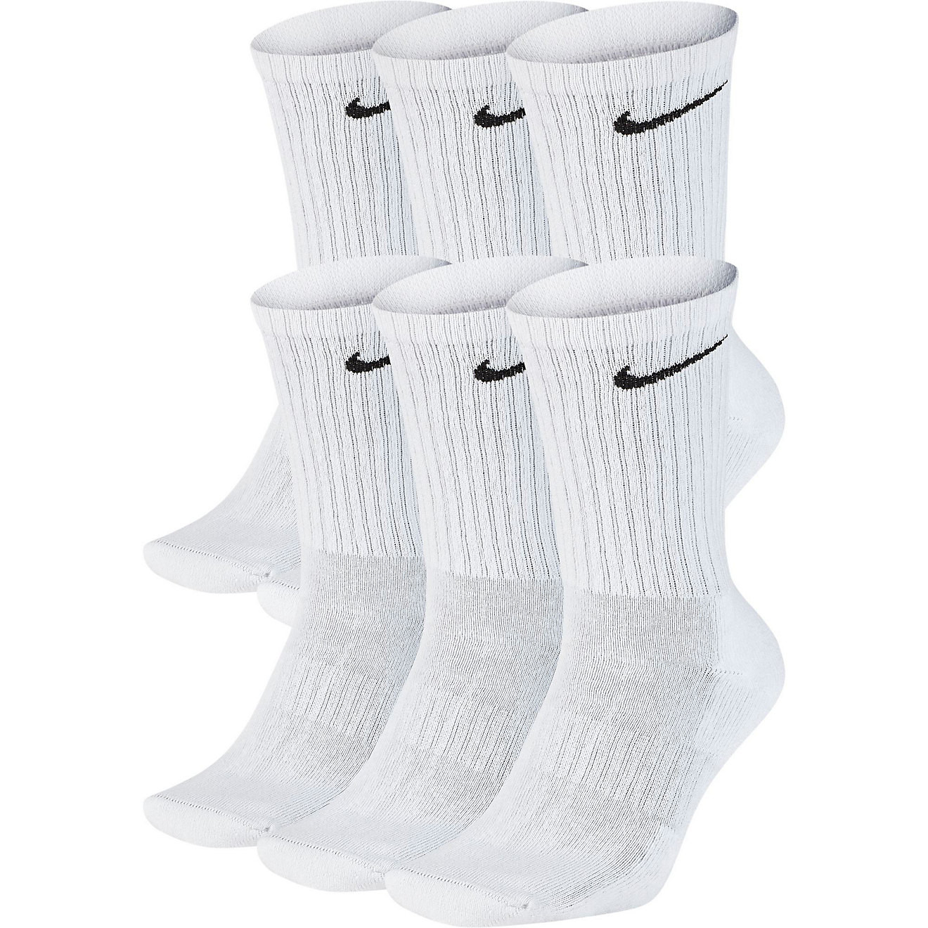 Nike Men's Dri-FIT Everyday Cushion Crew Socks 6-Pack | Academy Sports + Outdoors