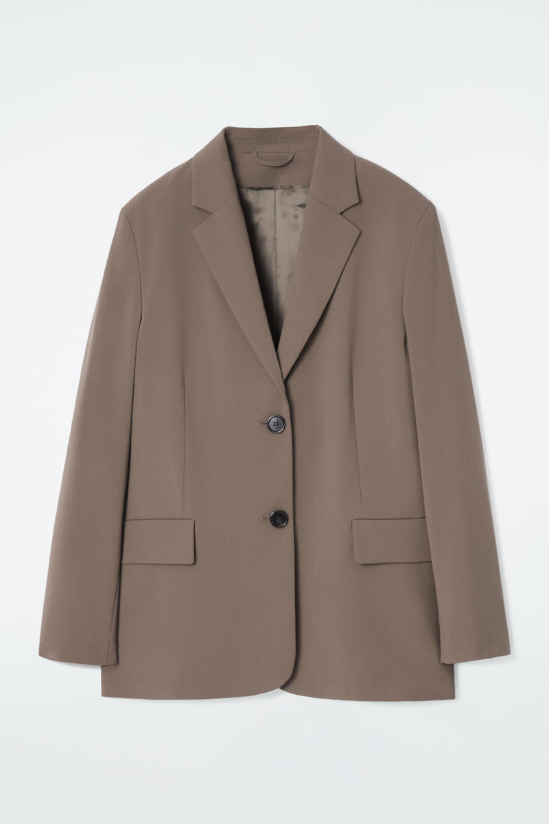 Relaxed Single-Breasted Wool-Blend Blazer | COS UK