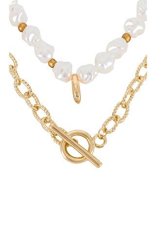 Pearl & Chain Layered Necklace
                    
                    8 Other Reasons | Revolve Clothing (Global)