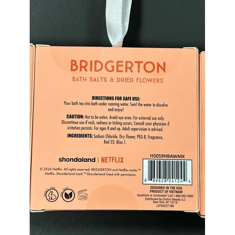 Bridgerton Bath Salts & Dried Flowers, Rose Scented, 30g | Walmart (US)