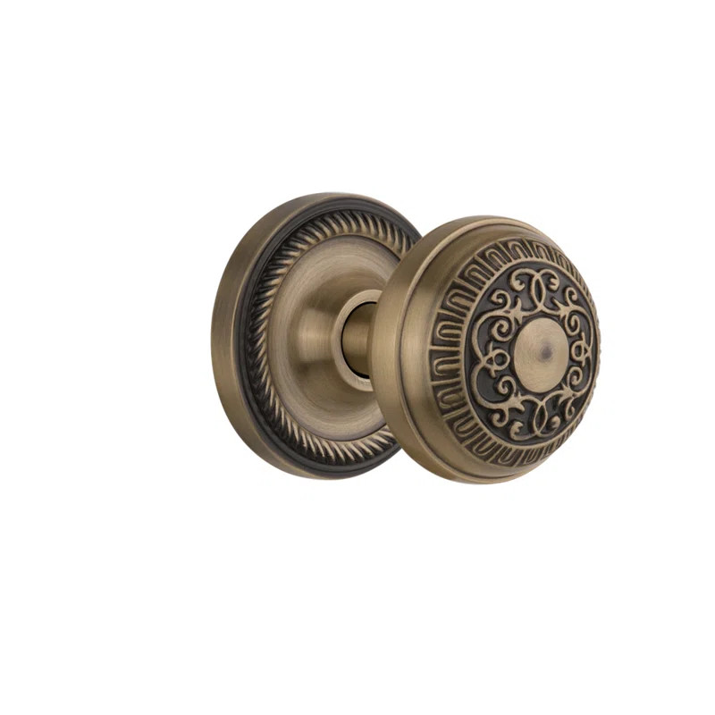 Nostalgic Warehouse Rope Rosette with Egg & Dart Door Knob | Wayfair North America