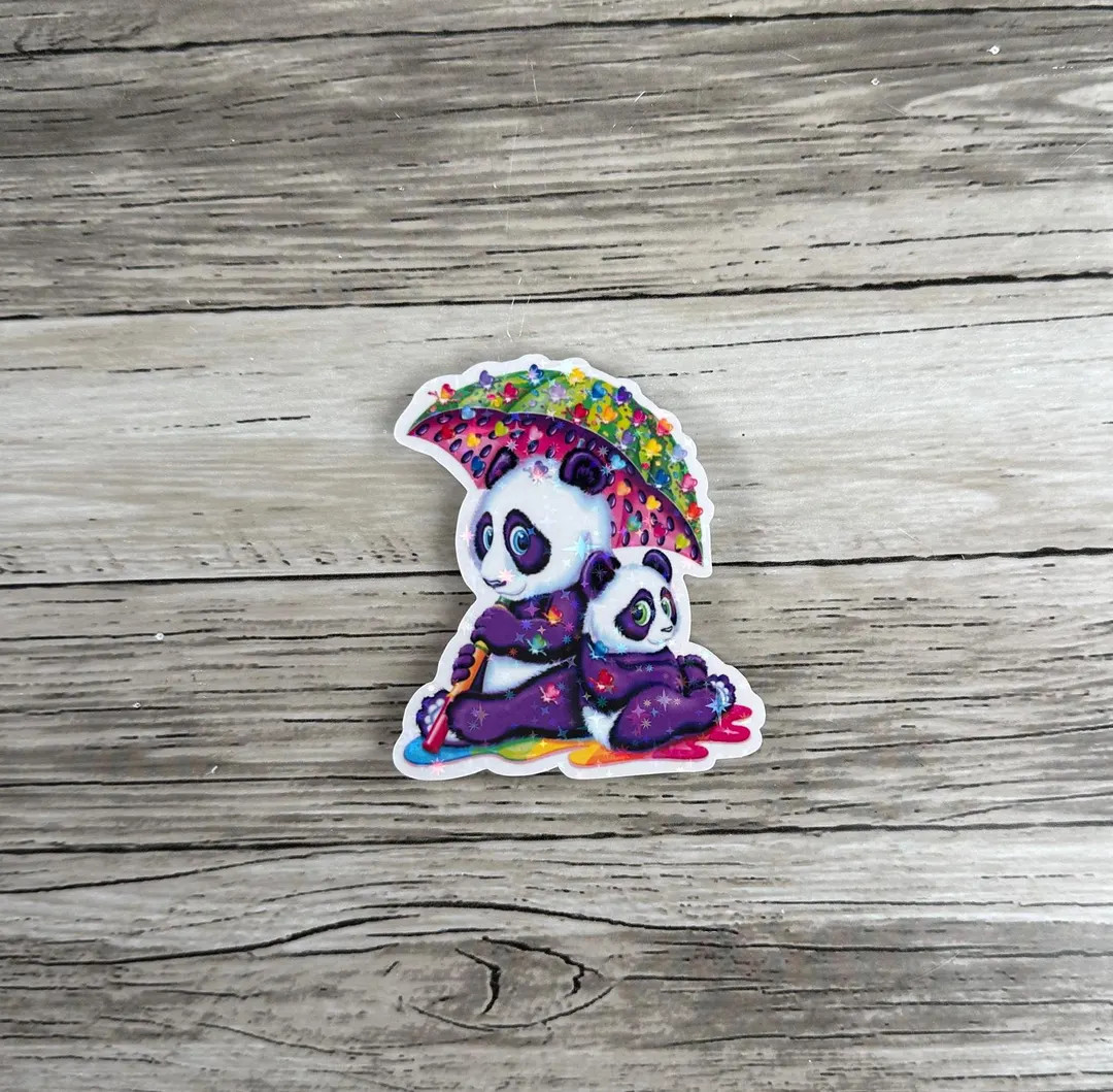 Panda and Baby Panda Sticker | 90s | Nostalgia | Y2k | Laptop | Journal | Hydro Flask | Water Bot... | Etsy (US)