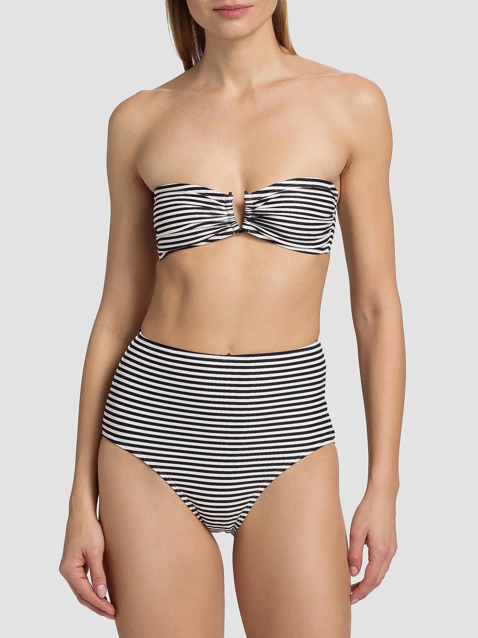 Nili Lotan Striped Bandeau Bikini Top | Saks Fifth Avenue | Saks Fifth Avenue