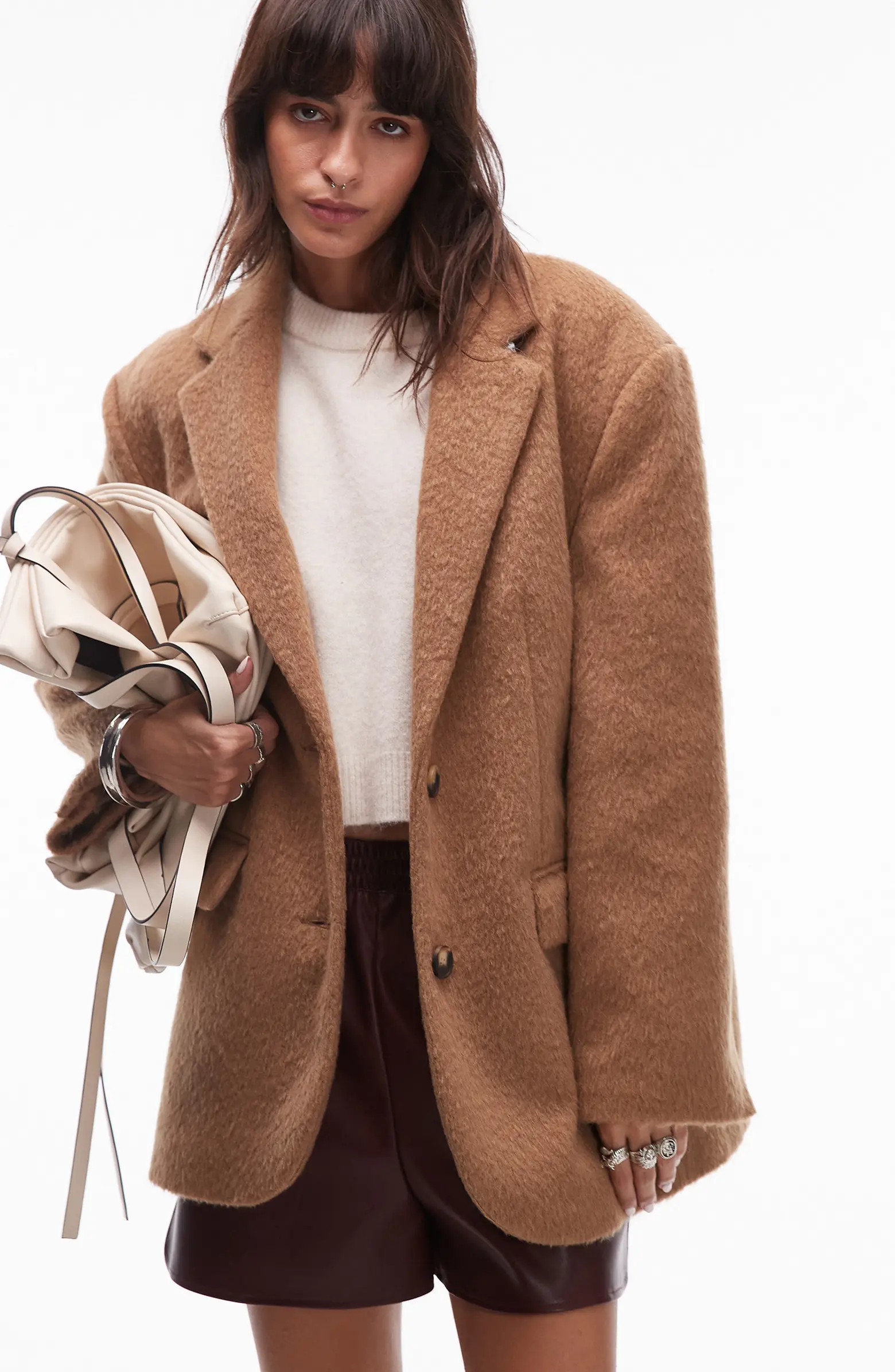 Topshop Brushed Blazer Coat | Nordstrom | Nordstrom
