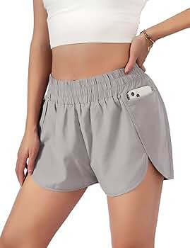 Blooming Jelly Womens Quick-Dry Running Shorts Sport Layer Elastic Waist Active Workout Shorts wi... | Amazon (US)